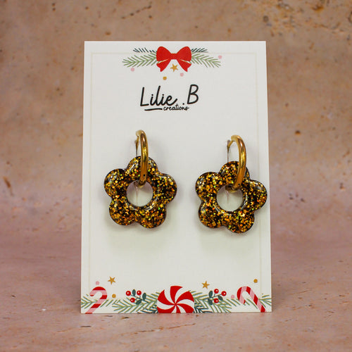 Pampilles fleurs Christmas bronze