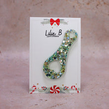 Charger l&#39;image dans la galerie, Jeton de caddie paillettes vert, bleu et or