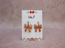 Charger l&#39;image dans la galerie, Pampilles Noeud Paillettes Or Rose