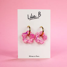 Charger l&#39;image dans la galerie, Pampilles Fleurs Rose &amp; blanc