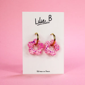 Pampilles Fleurs Rose & blanc