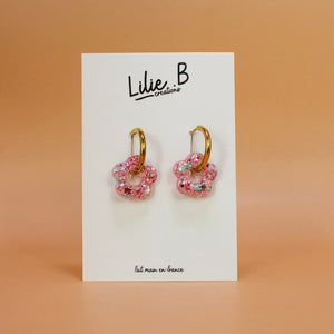 Pampilles fleurs mini Rose & mint