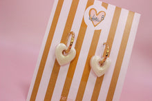 Charger l'image dans la galerie, Pampilles mini coeur crème
