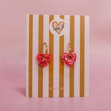 Charger l'image dans la galerie, Pampilles mini coeur Betsy rouge