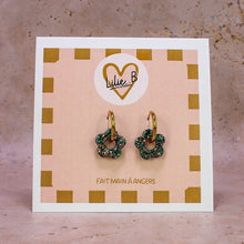 Charger l'image dans la galerie, Pampilles fleurs mini paillettes vert multi