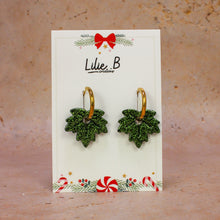 Charger l&#39;image dans la galerie, Pampilles feuilles Paillettes vert