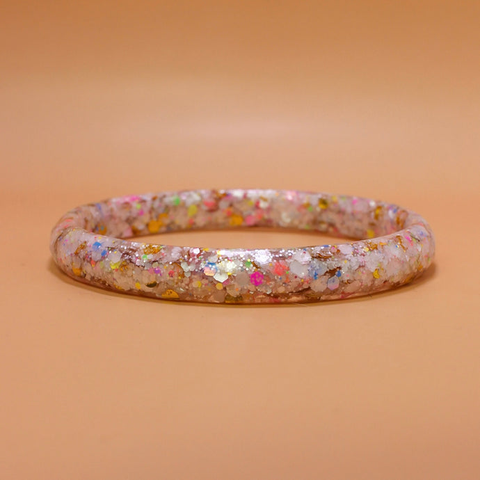 Bracelet Élé Blanc paillettes multi