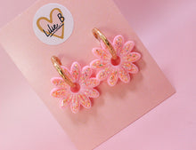 Charger l'image dans la galerie, Pampilles Marguerites rose &amp;  paillettes Summer