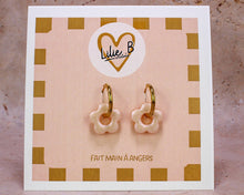 Charger l'image dans la galerie, Pampilles fleurs mini rose dragé chromé