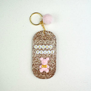 Porte clefs grigri Maman poule