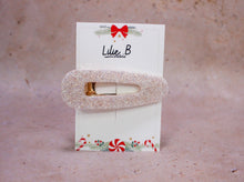 Charger l&#39;image dans la galerie, Poppie Clip Paillettes blanc &amp; or