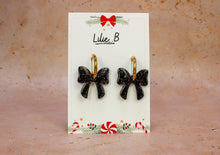 Charger l&#39;image dans la galerie, Pampilles Noeud Noir &amp; or