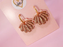 Charger l'image dans la galerie, Pampilles Coquillages rose nacre &amp; or