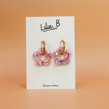 Charger l&#39;image dans la galerie, Pampilles fleurs Rose &amp; mint