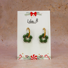 Charger l&#39;image dans la galerie, Pampilles fleurs mini Paillettes vert