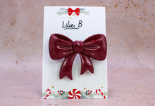 Charger l&#39;image dans la galerie, Broche noeud bordeaux