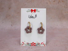 Charger l&#39;image dans la galerie, Pampilles fleurs mini paillettes parme