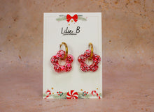 Charger l&#39;image dans la galerie, Pampilles fleurs Paillettes rouge, rose et blanc