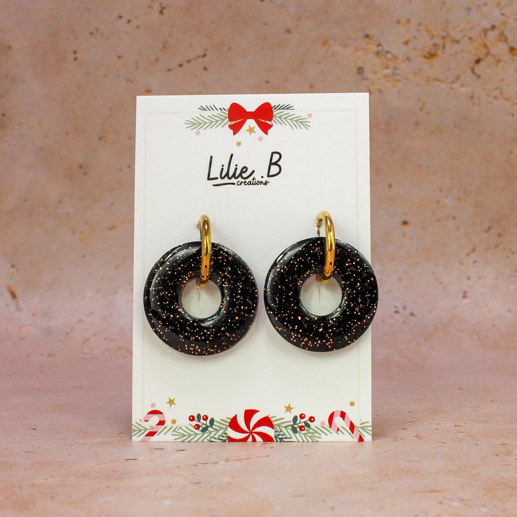 Pampilles Donuts Noir & or