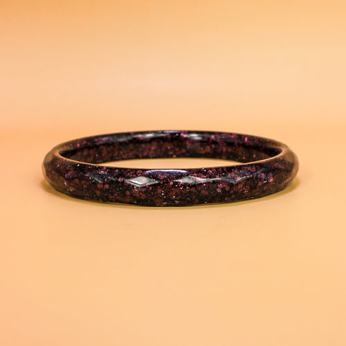 Bracelet Élé Paillettes prune