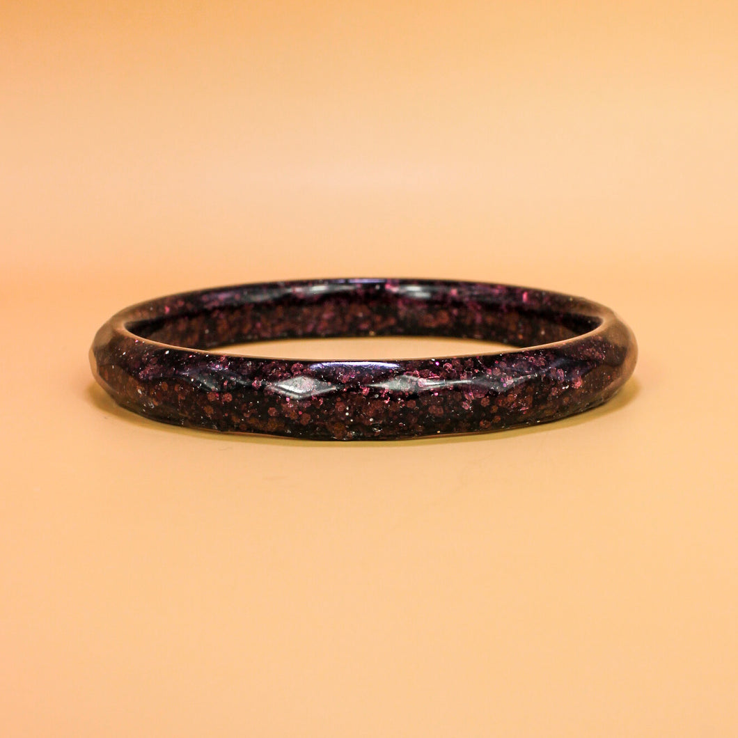 Bracelet Élé Paillettes prune