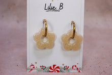 Charger l&#39;image dans la galerie, Pampilles fleurs Paillettes creme