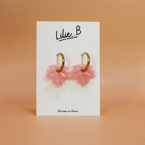 Pampilles feuilles rose
