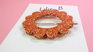 Barrette Rose & nuances d’or