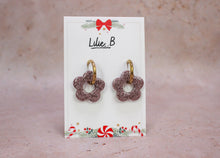 Charger l&#39;image dans la galerie, Pampilles fleurs Paillettes parme