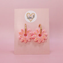 Charger l'image dans la galerie, Pampilles Marguerites rose &amp;  paillettes Summer