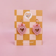 Charger l'image dans la galerie, Pampilles cœur ex-voto rose &amp; or