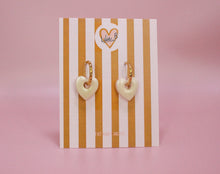 Charger l'image dans la galerie, Pampilles mini coeur crème