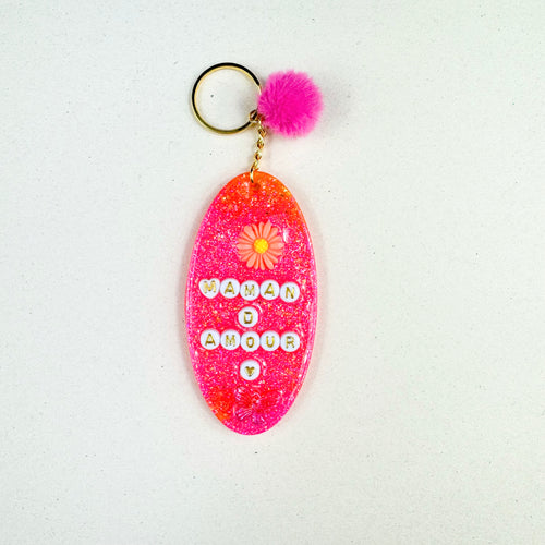 Porte clefs grigri Maman d’amour