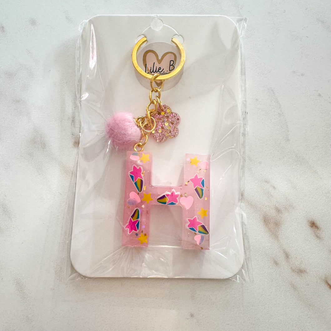 Porte clefs lettre H
