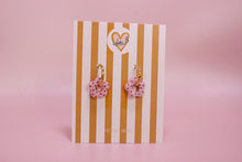 Charger l'image dans la galerie, Pampilles fleurs mini Rose pastel à pois rouge