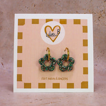 Charger l'image dans la galerie, Pampilles fleurs Paillettes vert multi