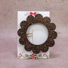 Charger l&#39;image dans la galerie, Barrette Paillettes Marron