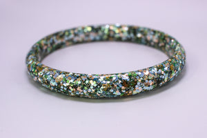 Bracelet Élé Paillettes Vert, or, bleu