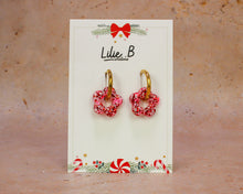 Charger l&#39;image dans la galerie, Pampilles fleurs mini paillettes rouge, rose et blanc