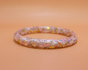 Bracelet Élé Blanc paillettes multi