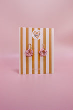 Charger l'image dans la galerie, Pampilles fleurs mini Rose pastel à pois rouge