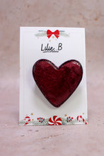 Charger l&#39;image dans la galerie, Broche cœur bordeaux