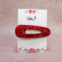 Charger l&#39;image dans la galerie, Poppie Clip Paillettes christmas rouge