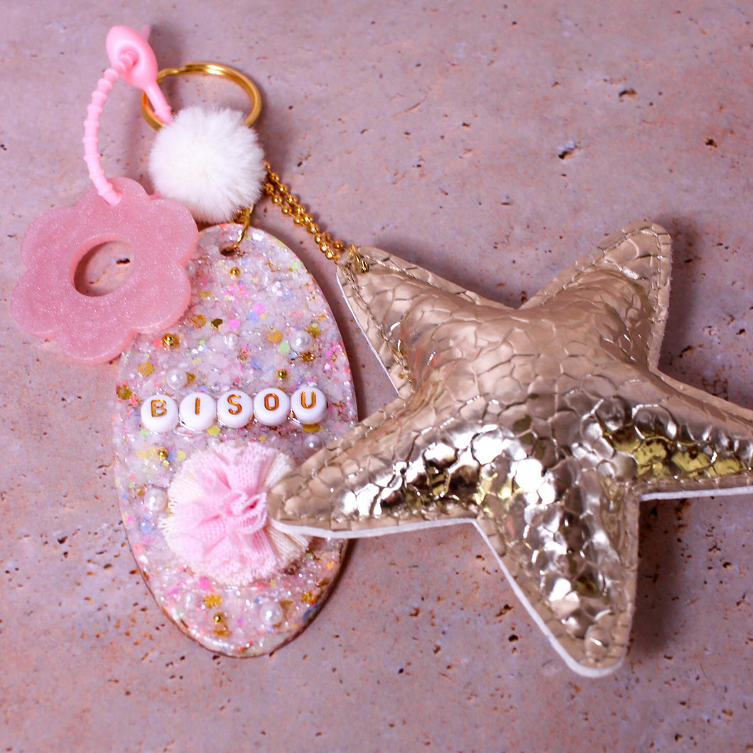 Porte clefs Grigri Bisou