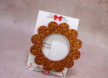 Charger l&#39;image dans la galerie, Barrette Paillettes Christmas Or cuivre