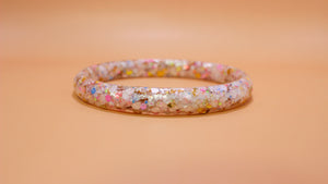 Bracelet Élé Blanc paillettes multi