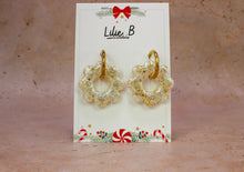 Charger l&#39;image dans la galerie, Pampilles Maxi fleurs Paillettes blanc &amp; Or