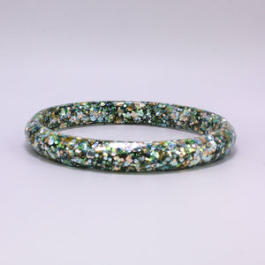 Bracelet Élé Paillettes Vert, or, bleu