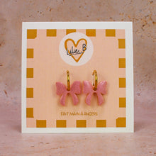 Charger l'image dans la galerie, Pampilles Noeud rose chromé