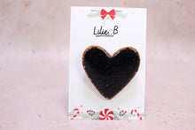Charger l&#39;image dans la galerie, Broche cœur Noir et or